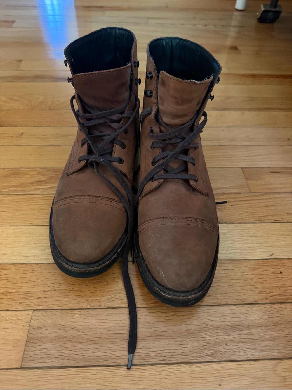 Thursday Boot Company Men's Brown Lace-Up Leather Boots